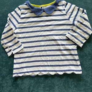 Mini Boden Scallop Collared Shirts